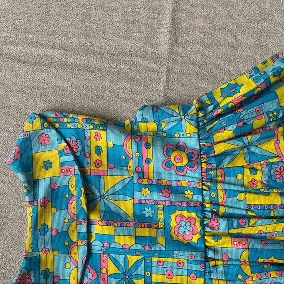 Vintage Handmade Girls 5T Retro Dress - Picture 7 of 7